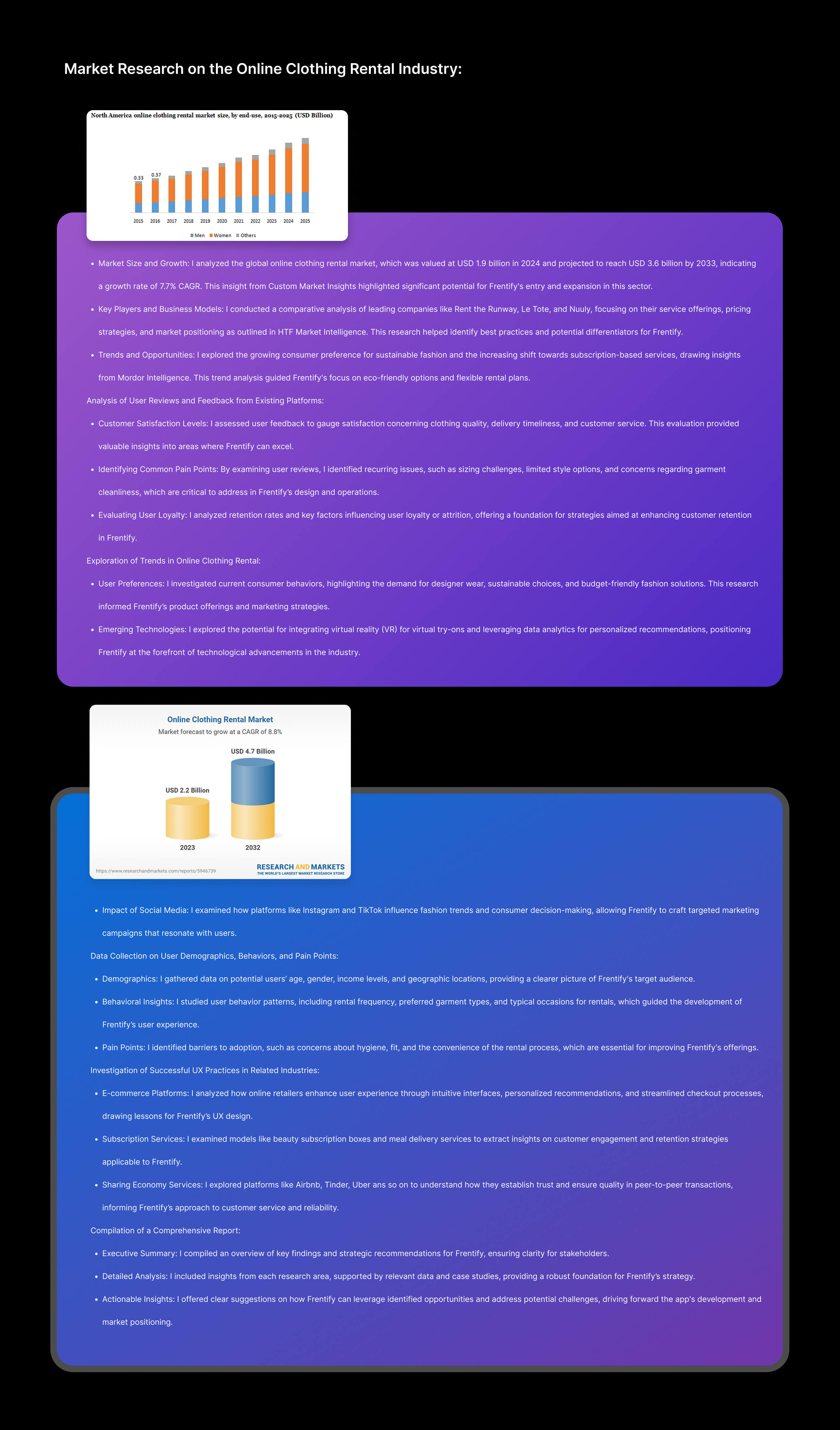 Frentify App - Home Screen