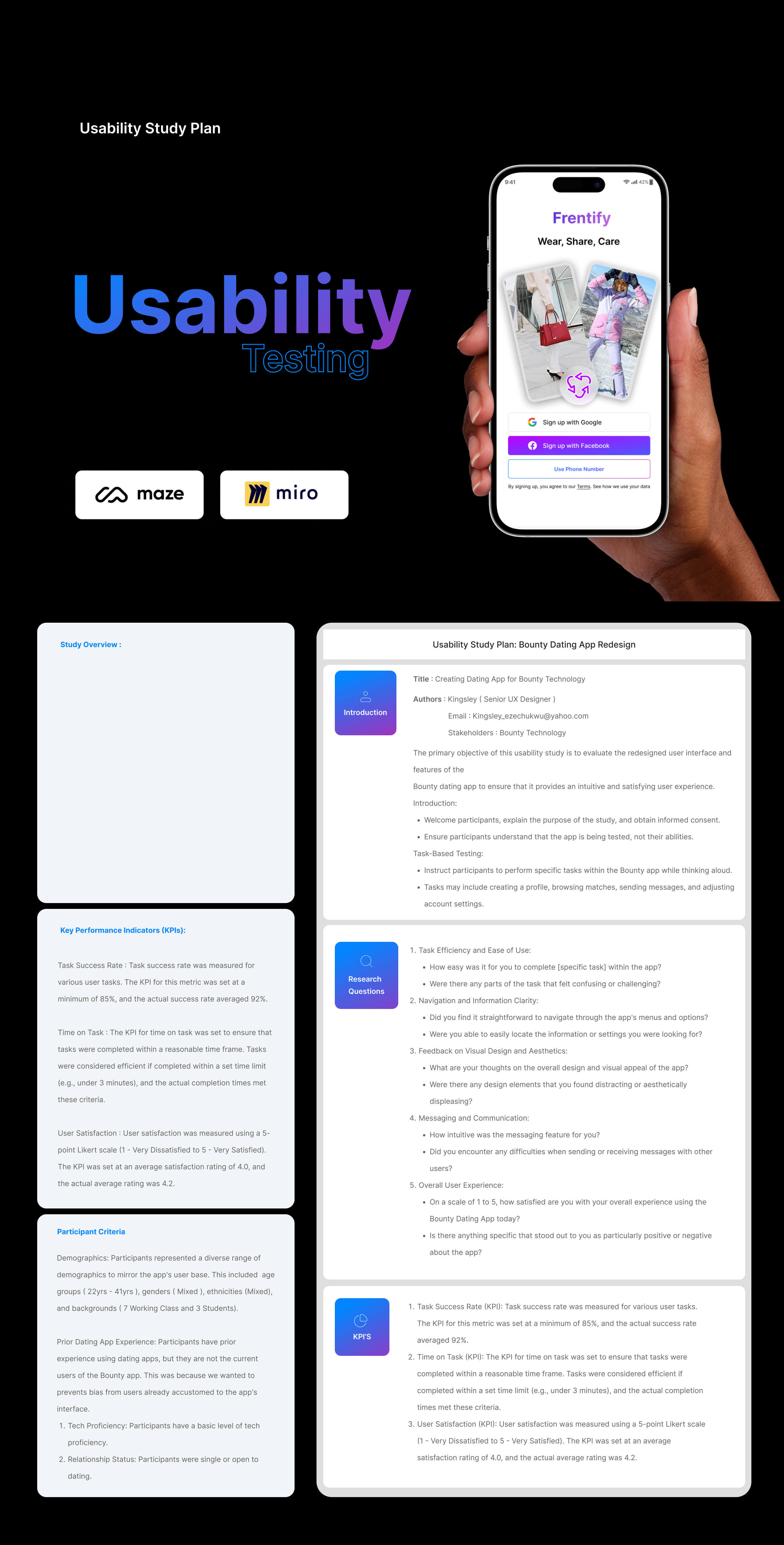 Frentify App - Product Details